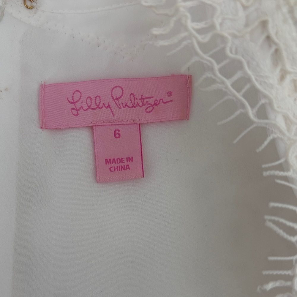 Lilly Pulitzer “Meryl” White Lace Dress - Picture 5 of 7